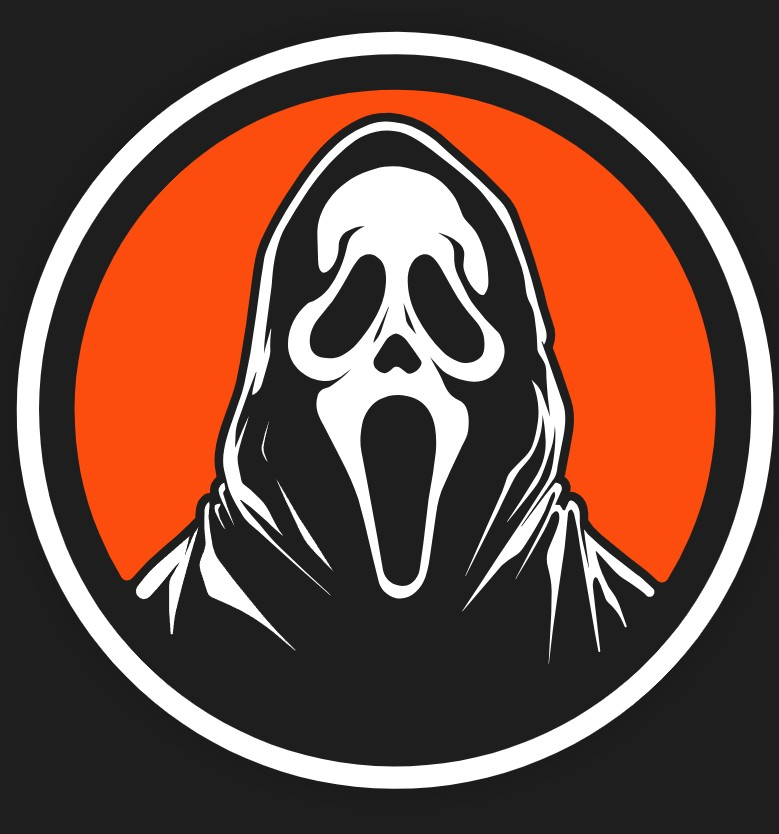 Ghost Face mask badge — Fanta Horror 2026