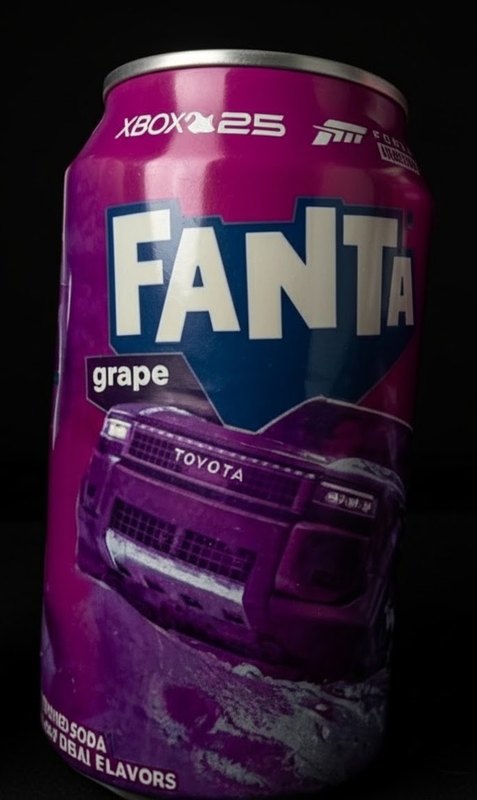 Fanta Grape can with a Toyota truck for Forza Horizon
