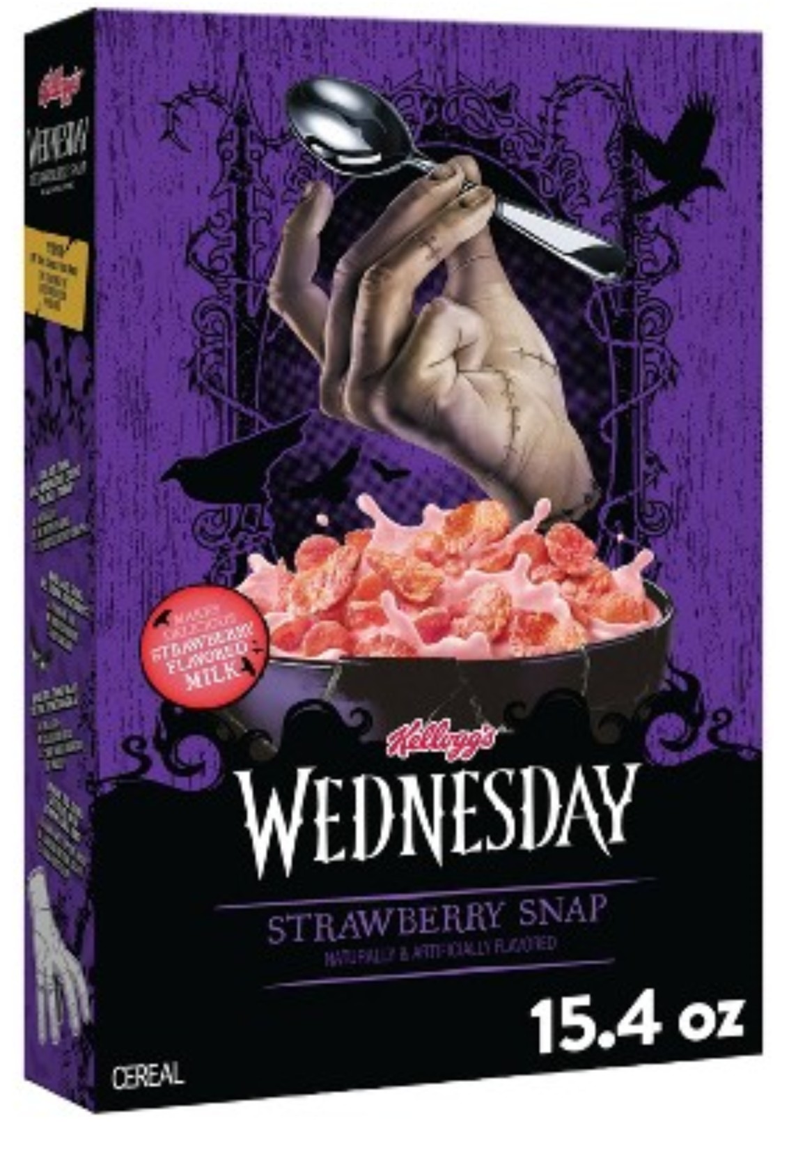 Kellogg's Wednesday Strawberry Snap cereal box